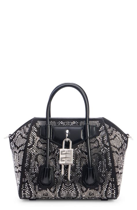 givenchy mini antigona replacement strap|Mini Antigona Lock bag in satin with strass .